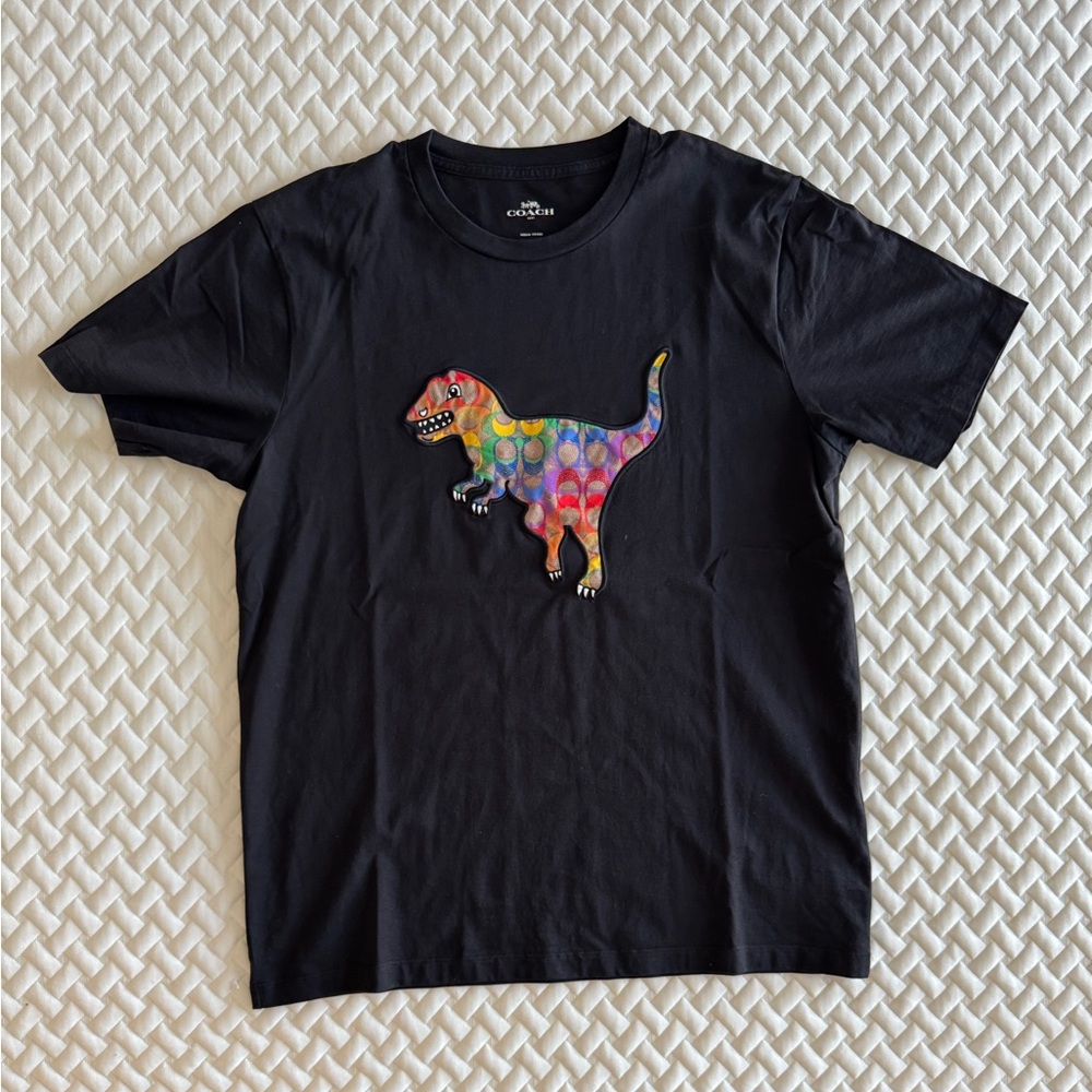 Coach Black Rexy Crew Neck T-Shirt